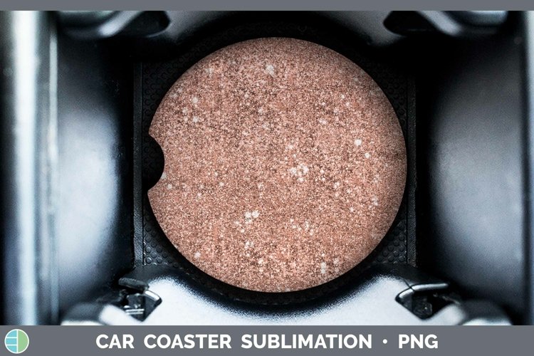 Peach Glitter Car Coaster Sublimation Coaster Designs