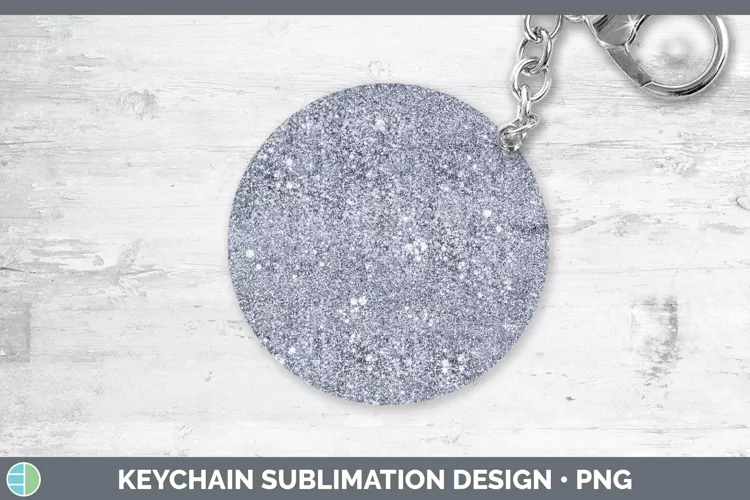 Indigo Glitter Keychain Sublimation Keyring Designs