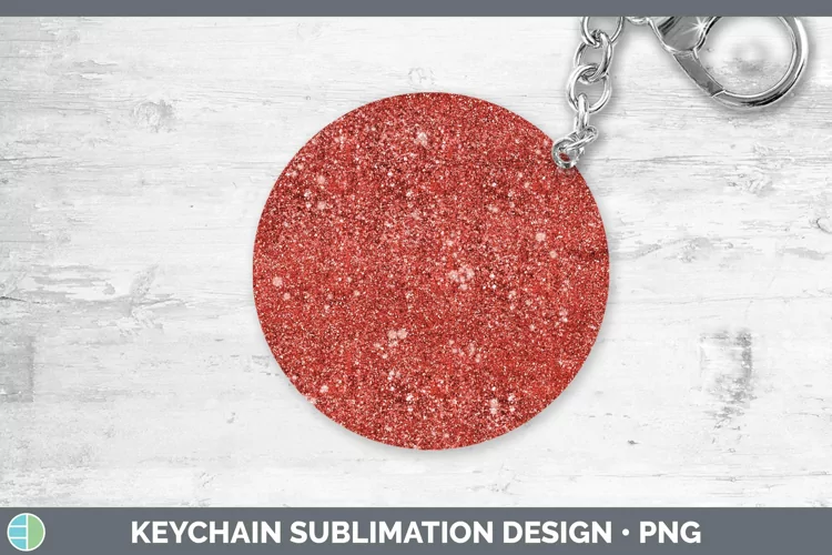 Red Glitter Keychain Sublimation Keyring Designs