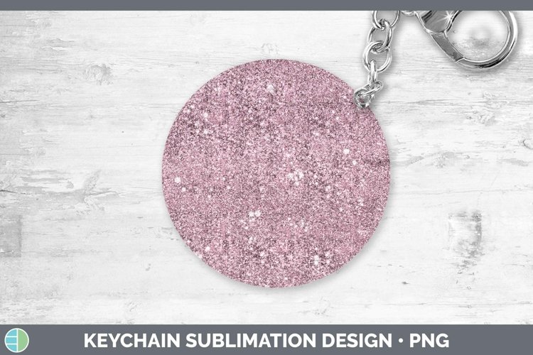 Pink Glitter Keychain Sublimation Keyring Designs