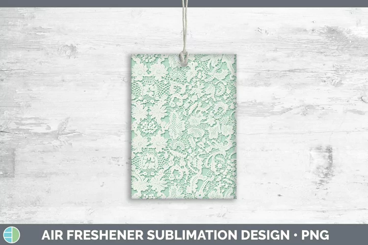 Lace Green 02 Air Freshener | Sublimation Car Freshener De