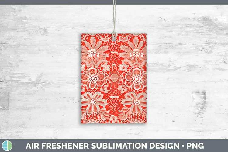 Lace Orange 01 Air Freshener | Sublimation Car Freshener D