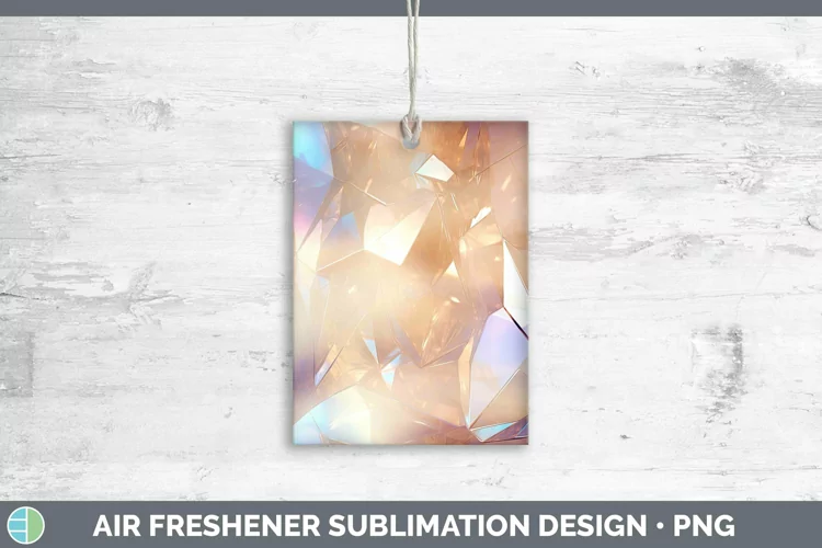 Holographic Pastel Air Freshener | Sublimation Car Freshener