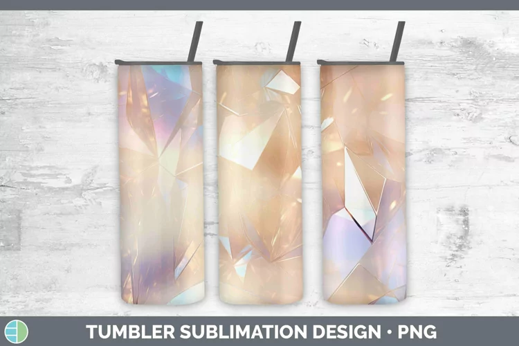 Holographic Pastel Tumbler | Sublimation Skinny Tumbler