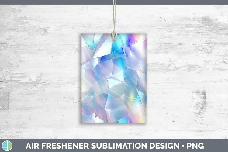 Holographic Rainbow Air Freshener | Sublimation Freshener