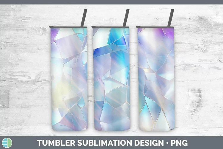 Holographic Rainbow Tumbler | Sublimation Skinny Tumbler