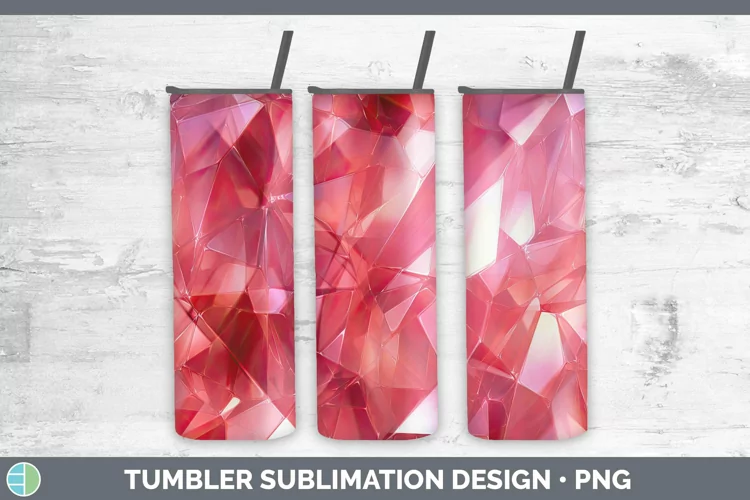 Holographic Red Tumbler | Sublimation Skinny Tumbler