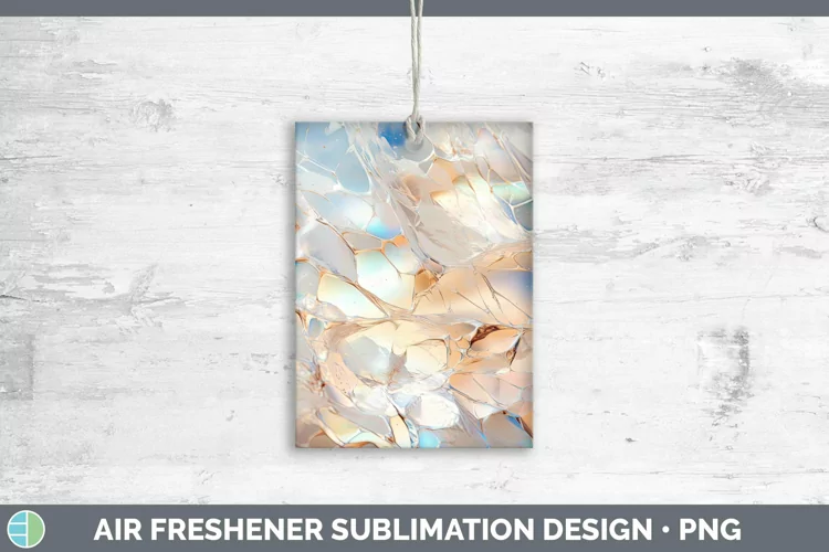 Holographic Silver Air Freshener | Sublimation Car Freshener