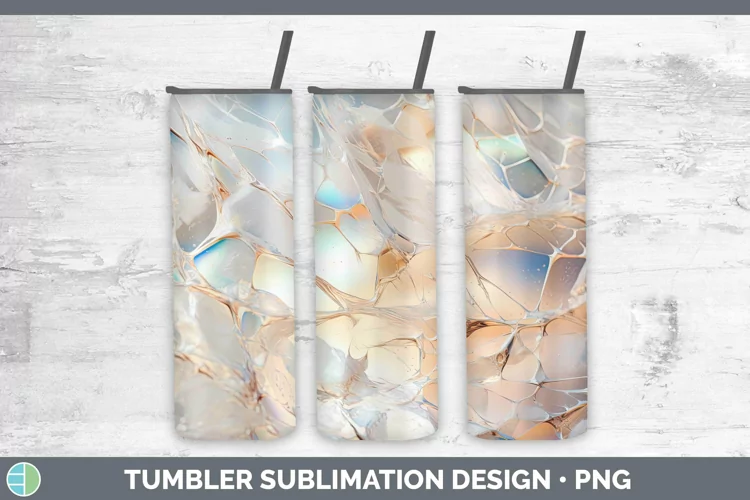 Holographic Silver Tumbler | Sublimation Skinny Tumbler