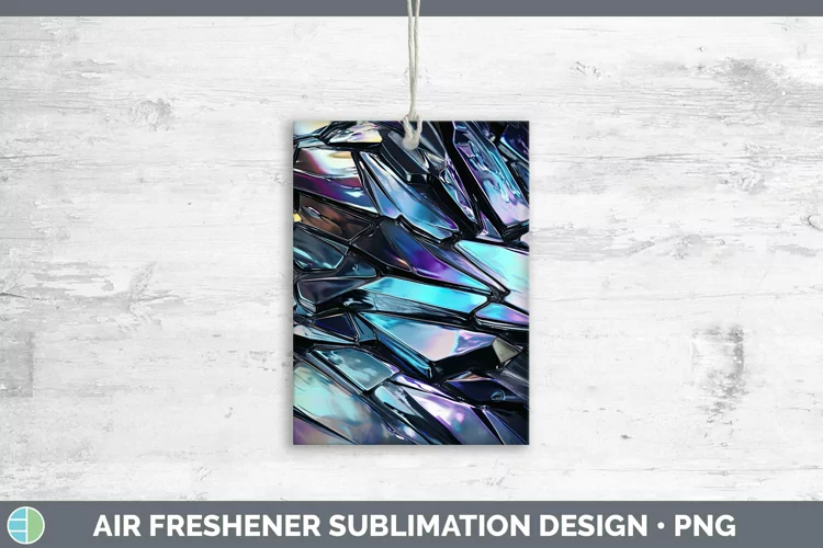 Holographic Slate Air Freshener | Sublimation Car Freshener