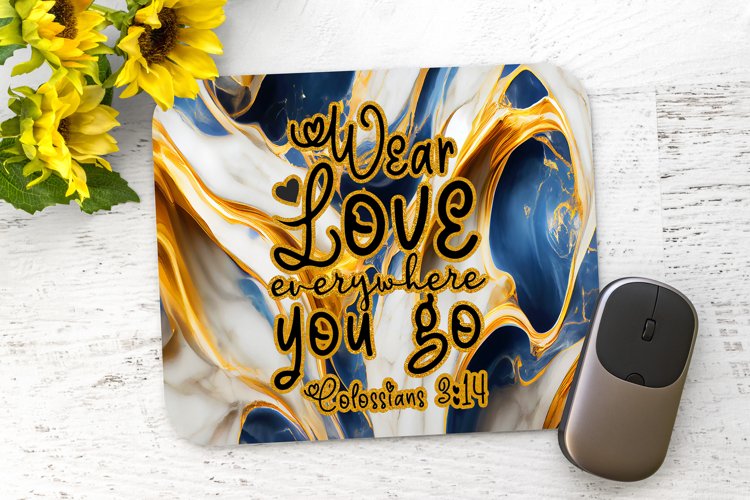 Colossians 3:14 - Mouse Pad Sublimation - PNG Design