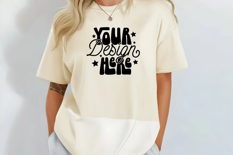 Comfort Colors C1717 Ivory Shirt Mockup, Tshirt Mockup,