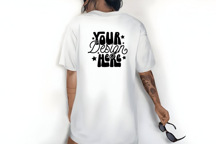 White T-Shirt Mockup Image 3