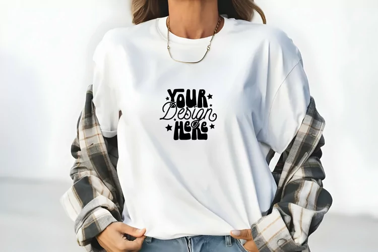 Comfort Colors Mockup, White Comfort Colors C1717 Mockup