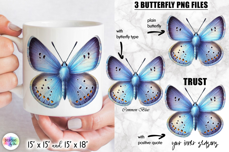 Butterflies with Inspirational Quotes, Butterfly Clipart