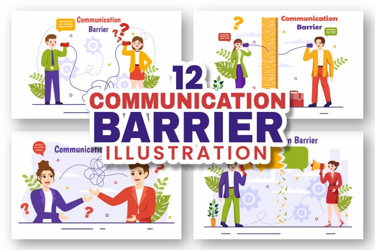 12 Communication Barrier Illustration