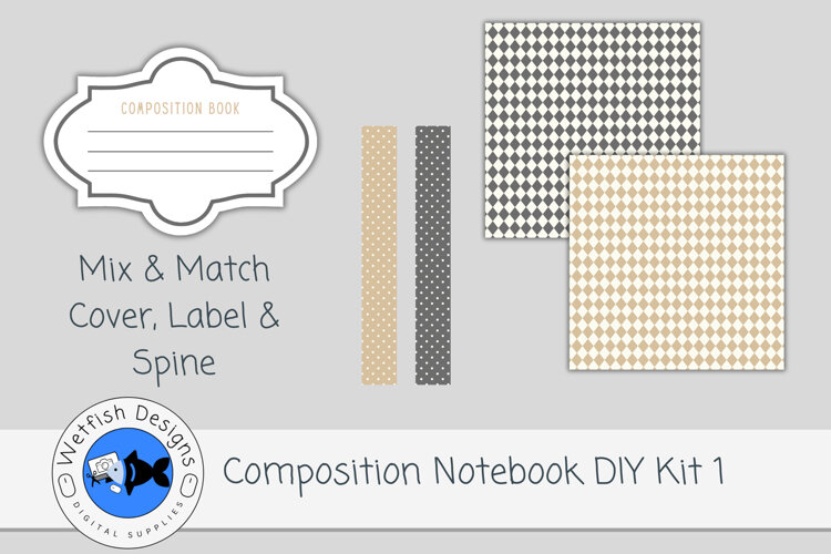 Canva Composition Notebook Template 1 example image 1