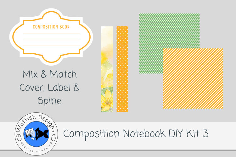 Canva Composition Notebook Template 3 example image 1
