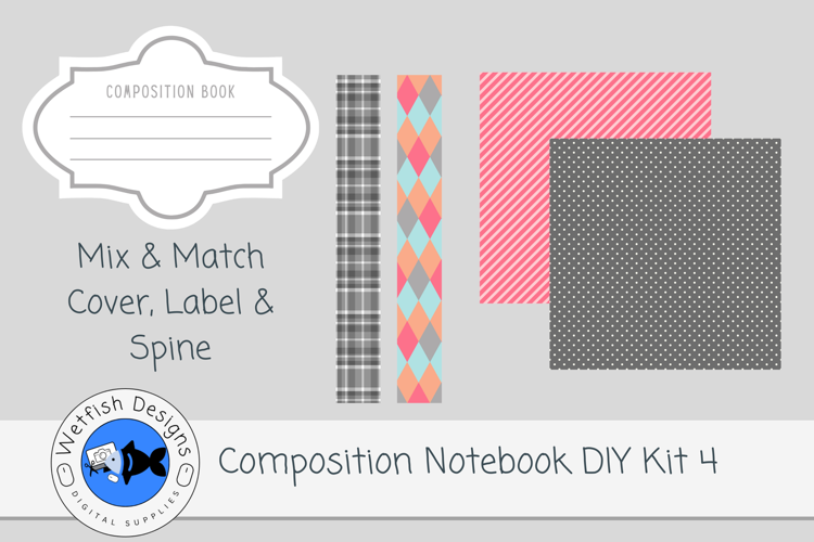 Canva Composition Notebook Template 4