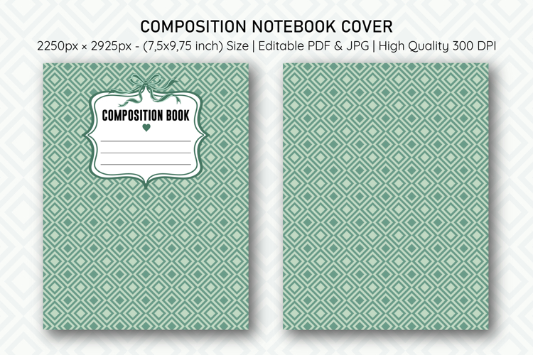 Geometric Compostion Notebook Cover | Notebook Cover