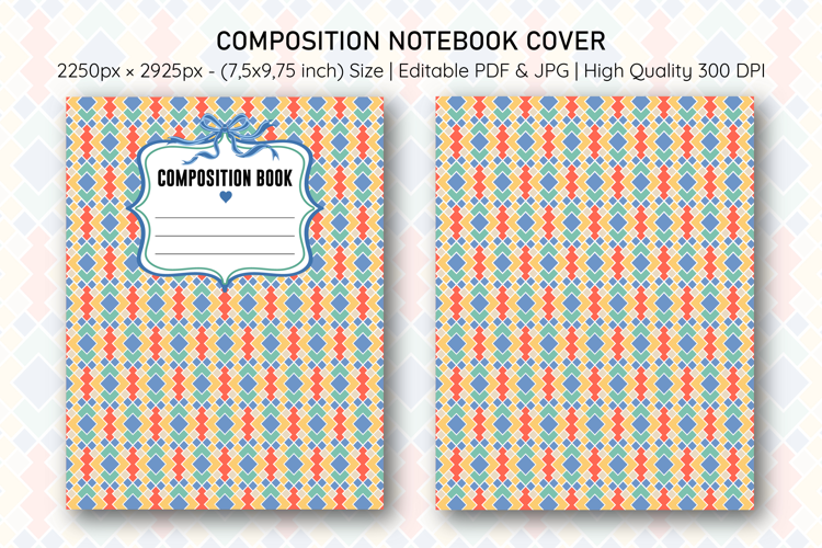 Moroccon Compostion Notebook Cover | Notebook Cover