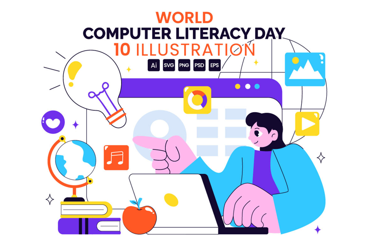 10 World Computer Literacy Day Illustration