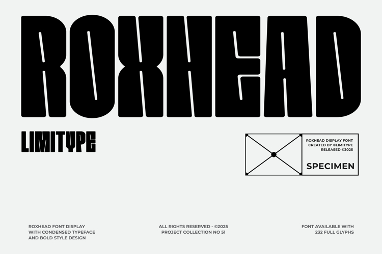 Roxhead - Condensed Font