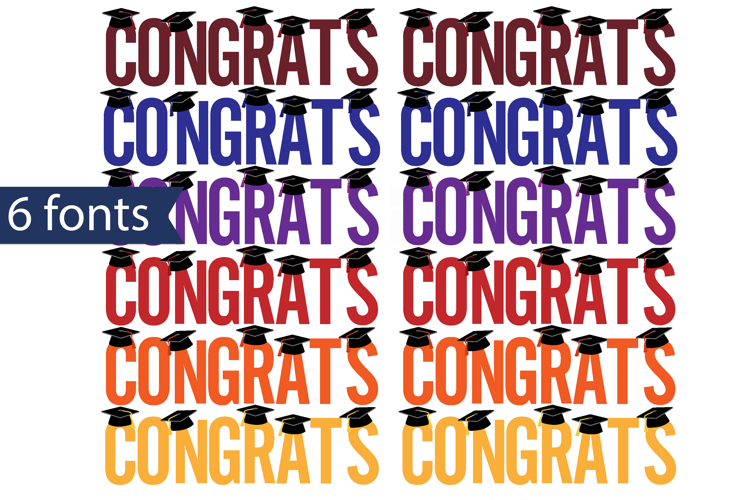 Congrats Color Font