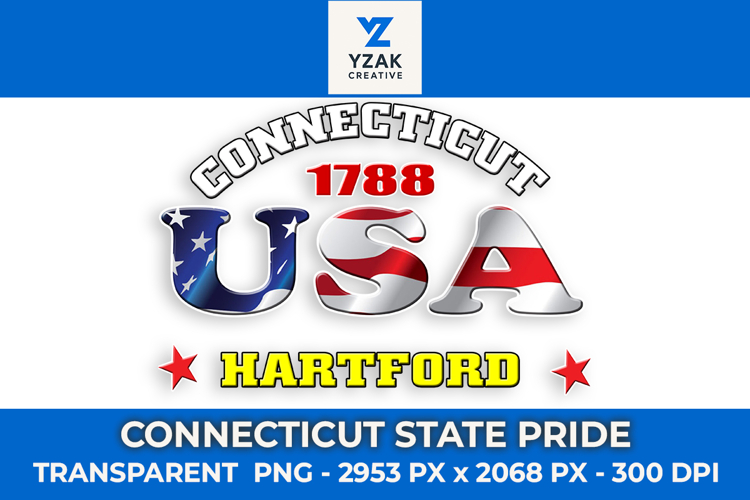 Connecticut State Pride Graphic Design