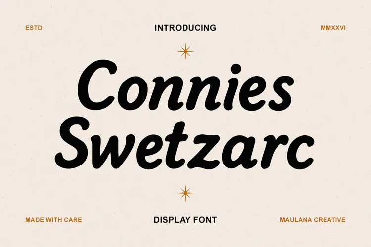 Connies Swetzarc Aesthetic Font