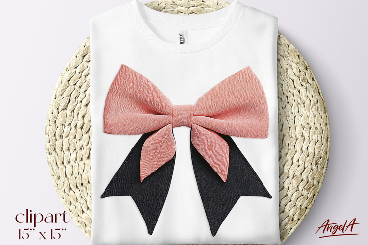 3D vintage coquette bow tie clipart, retro clipart PNG