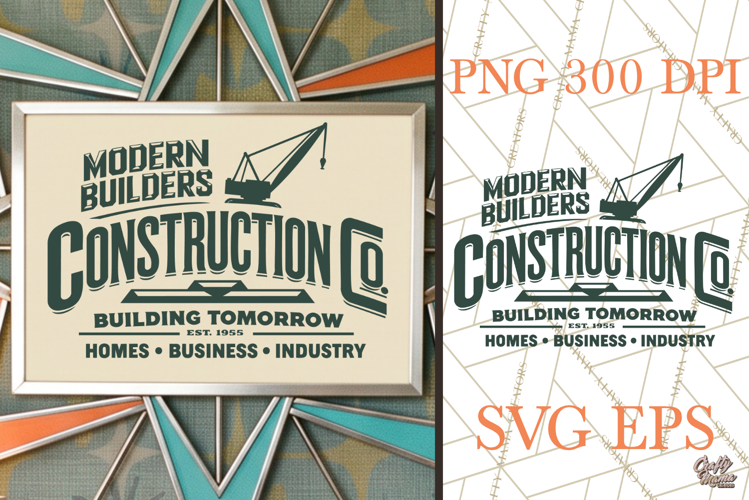 Retro Construction SVG PNG Atomic Age Builders