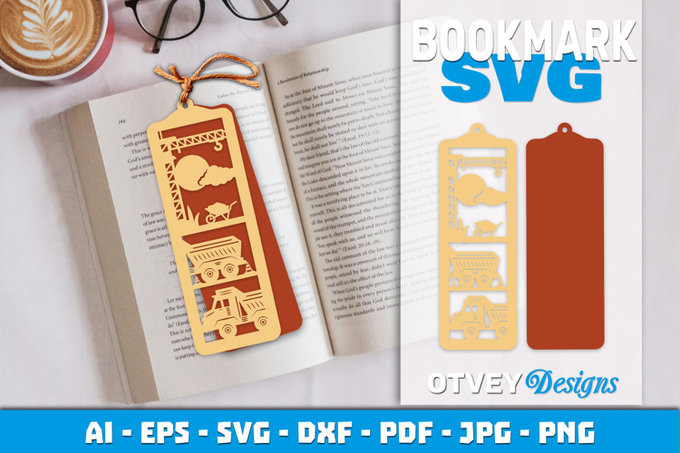 Construction Bookmark Paper Cut