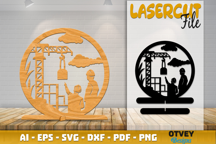 Stand Construction Scene Lasercut