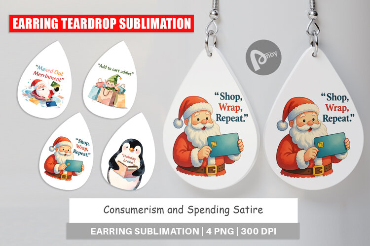 Earring Consumerism and Spending Satire Quotes example image 1