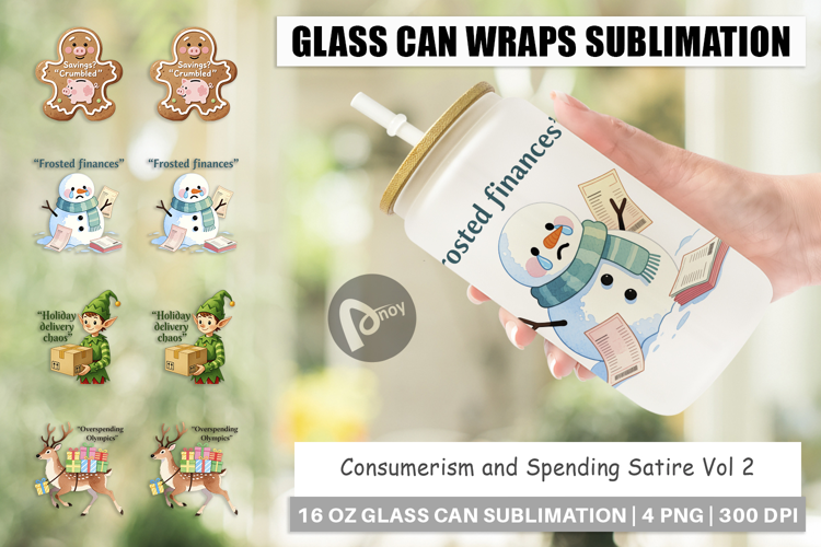 Glass Can Consumerism and Spending Satire Quotes