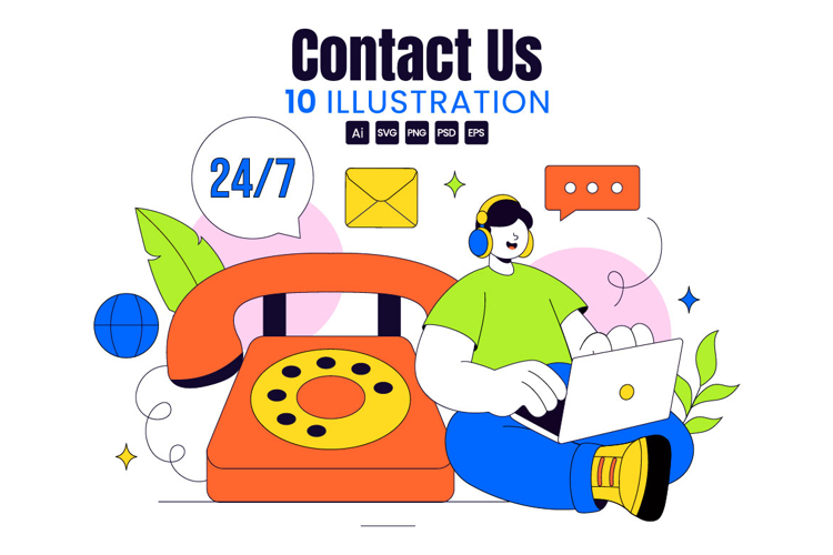 10 Contact Us Illustration