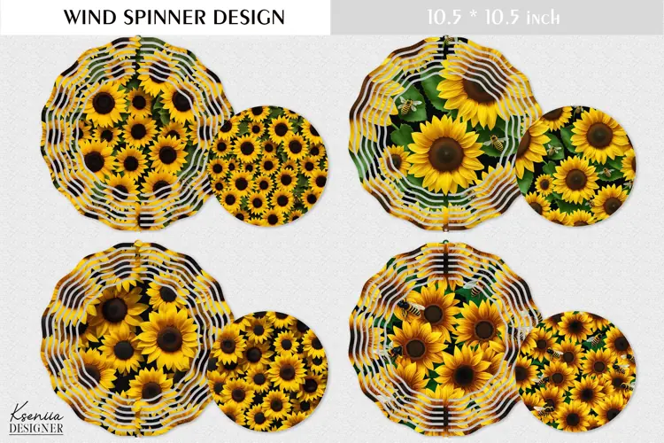 Sunflower Design| Summer Wind Spinner Design
