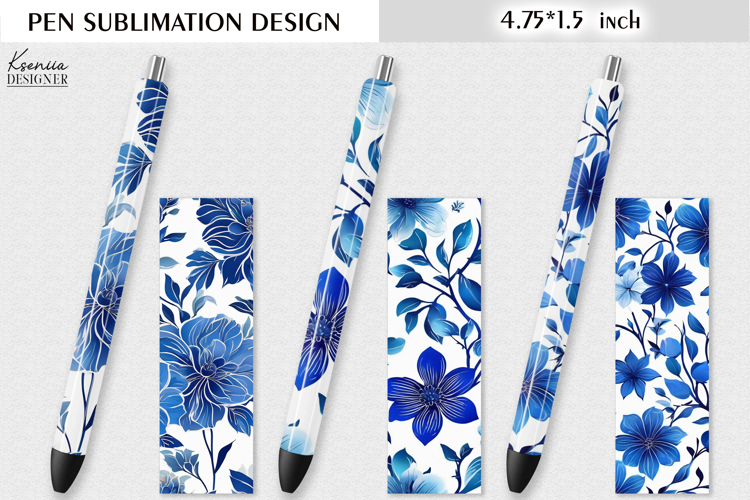 Flower Pen Sublimation|Vintage Floral Design|Cactus