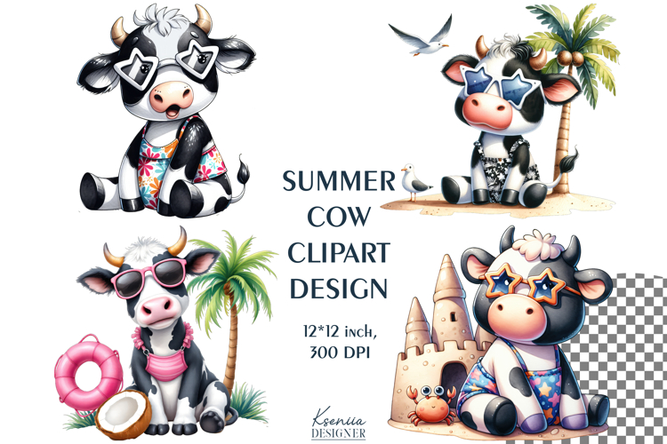 Black And White Cow Clipart Image 18