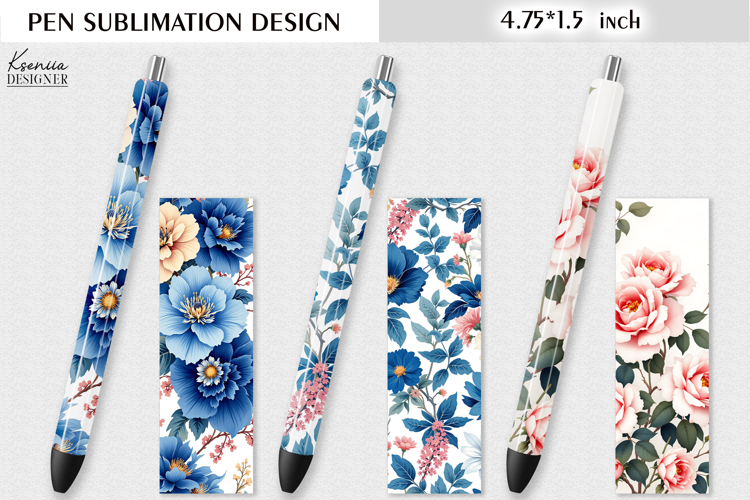 Rose and Wild Flower Pen Sublimation | Vintage Floral Design