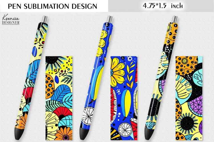 Colorful Ethnic Design|Watercolor Pen Wraps