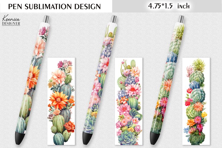 Cartoon Cute Cactus|Kids Flower Pen Sublimation