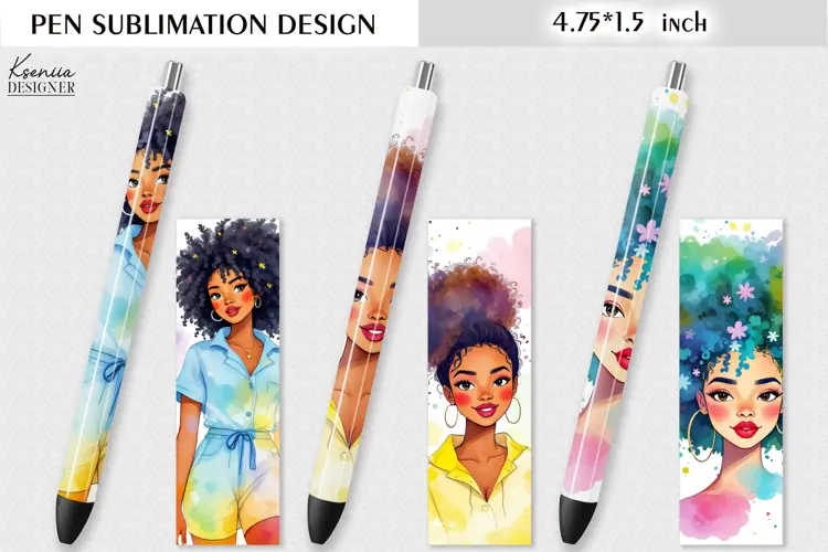 Fashion Girl |Watercolor Pen Wraps