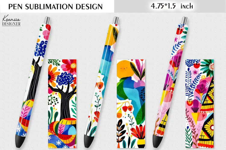 Colorful Ethnic Design|Watercolor Pen Wraps