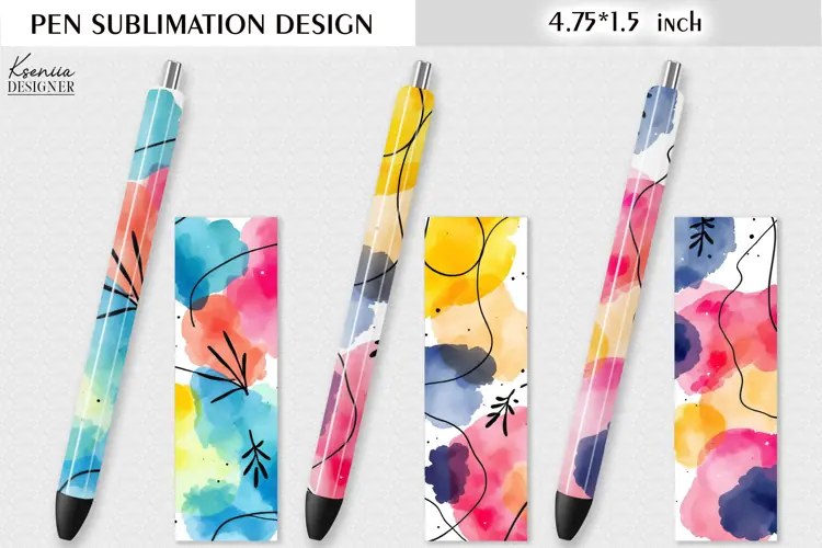 Abstract Stains |Watercolor Pen Wraps