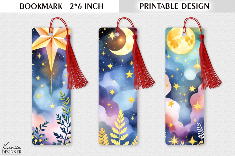 Mystic Tarot Design| Celestial and Cosmic Printable Bookmark