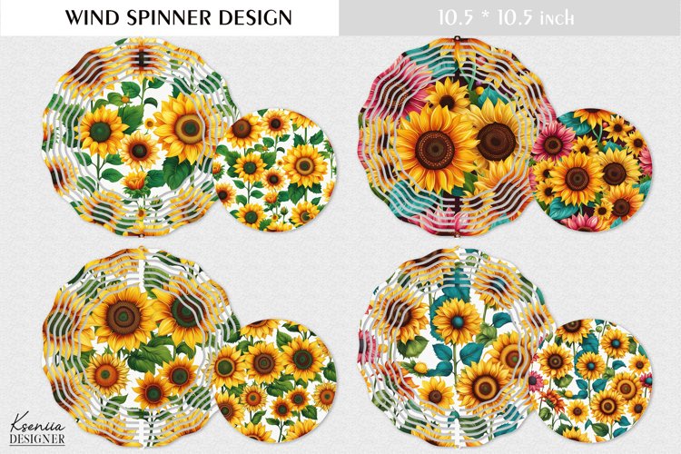 Sunflower Design| Summer Wind Spinner Design example image 1