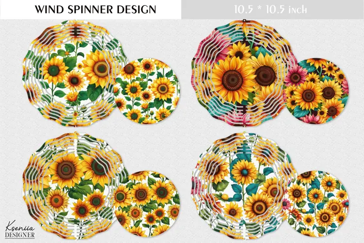 Sunflower Design| Summer Wind Spinner Design