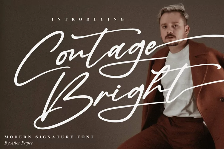 Contage Bright - Modern Signature Font